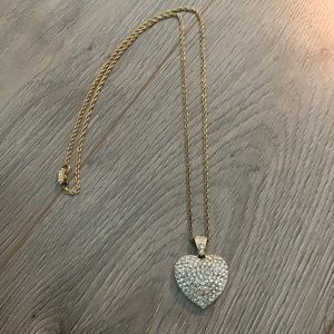 Swarovski gold bear necklace